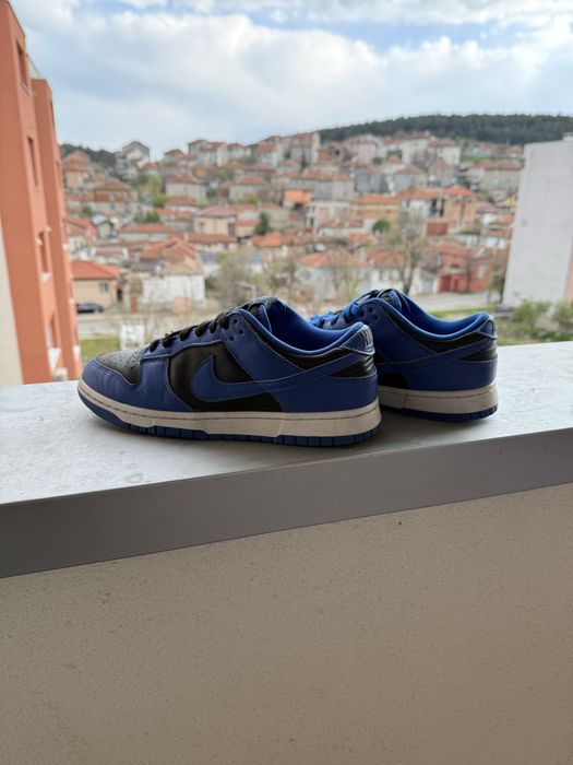 Nike dunk low dark blue and black