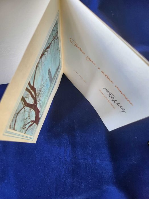 Тодор Живков : Новогодишна картичка от 1972 г. с подпис