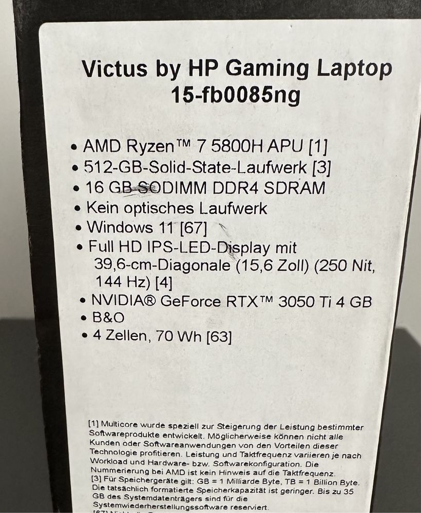 HP Victus 15-fb0085ng