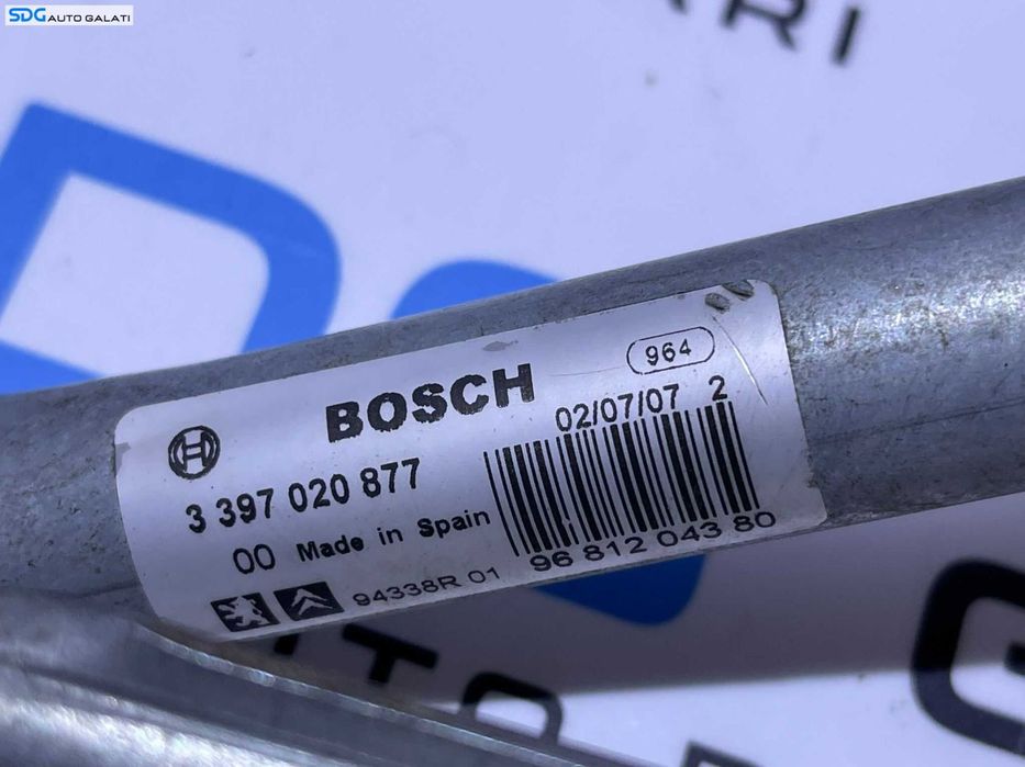 Ansamblu Brat Brate Stergator Stergatoare Parbriz Peugeot 207 CC Cabrio Decapotabil 2006 - 2015 Cod 3397020877 9681204380
