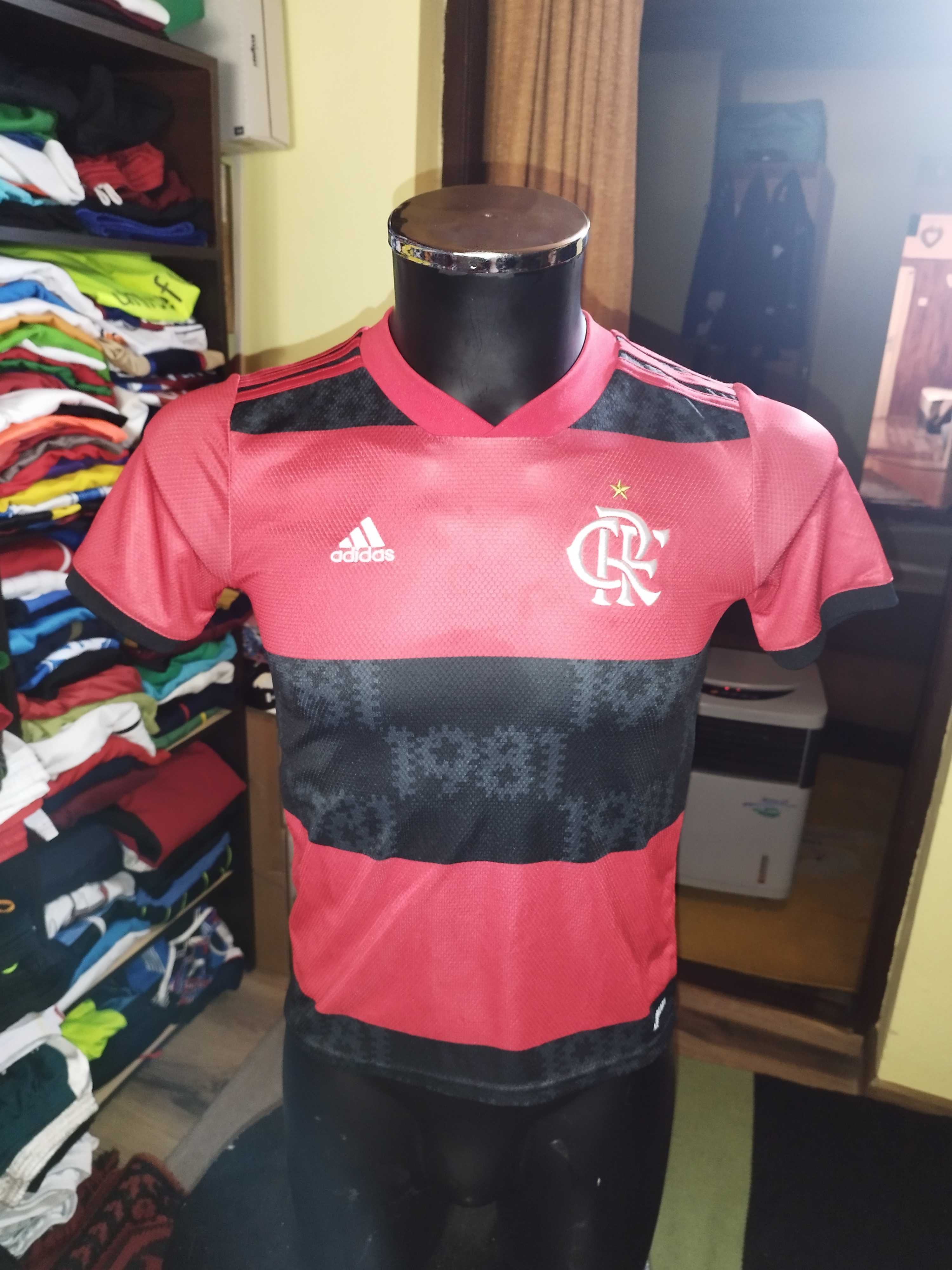 tricou de copii 10-12 ani flamengo adidas 2020 home kit