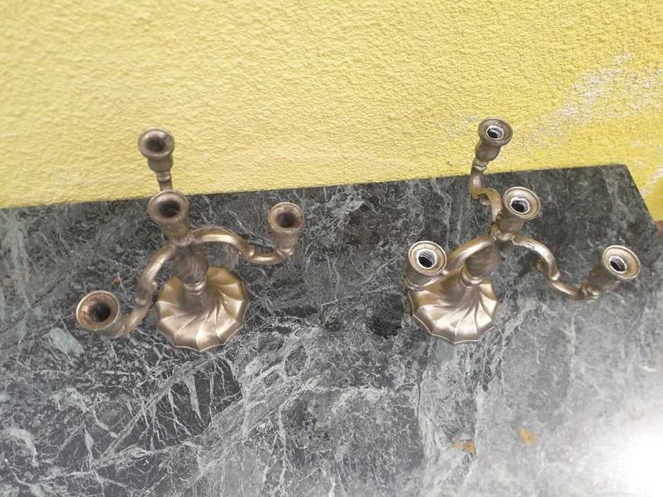 Set 2 sfesnice cu trei brate