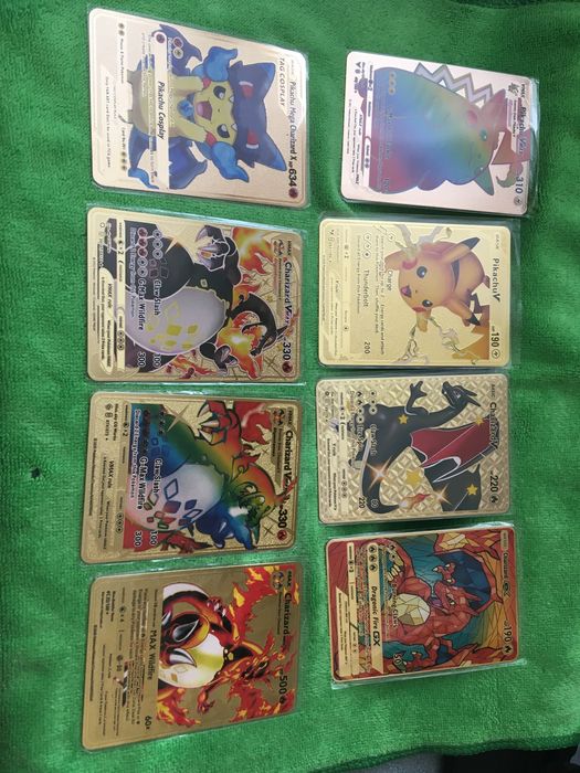 Метални Pokemon и Yu Gi Oh карти