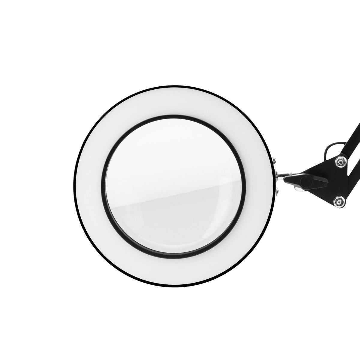 Лампа лупа LED GLOW 308 - 8 диоптера настолна -бяла/черна