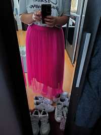 Fusta tulle ampla fucsia