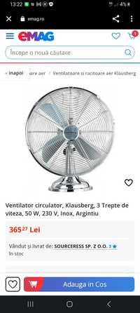 Ventilator inox cu picior scurt