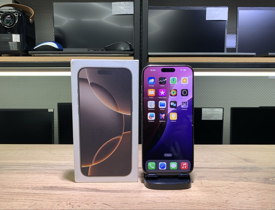 iPhone 16 Pro Max, 1 TB, Desert Titanium, e-Sim, контрактный, 1154/А10