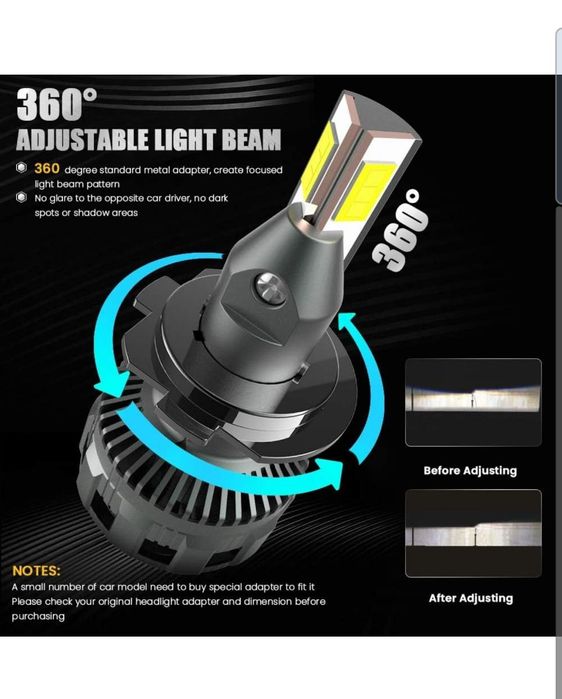 H7 LED крушки Koyoso 16000LM, 90w,6500K