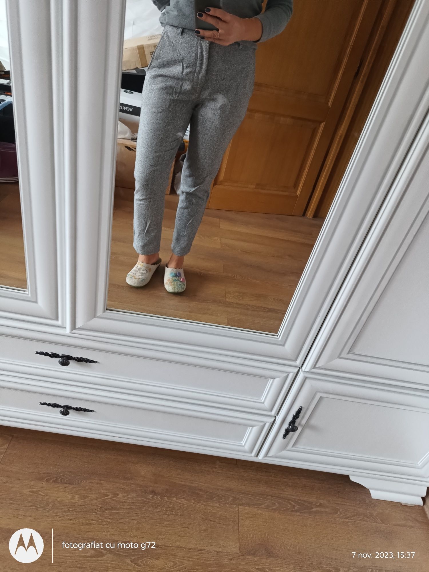 Pantaloni Zara lână S-M