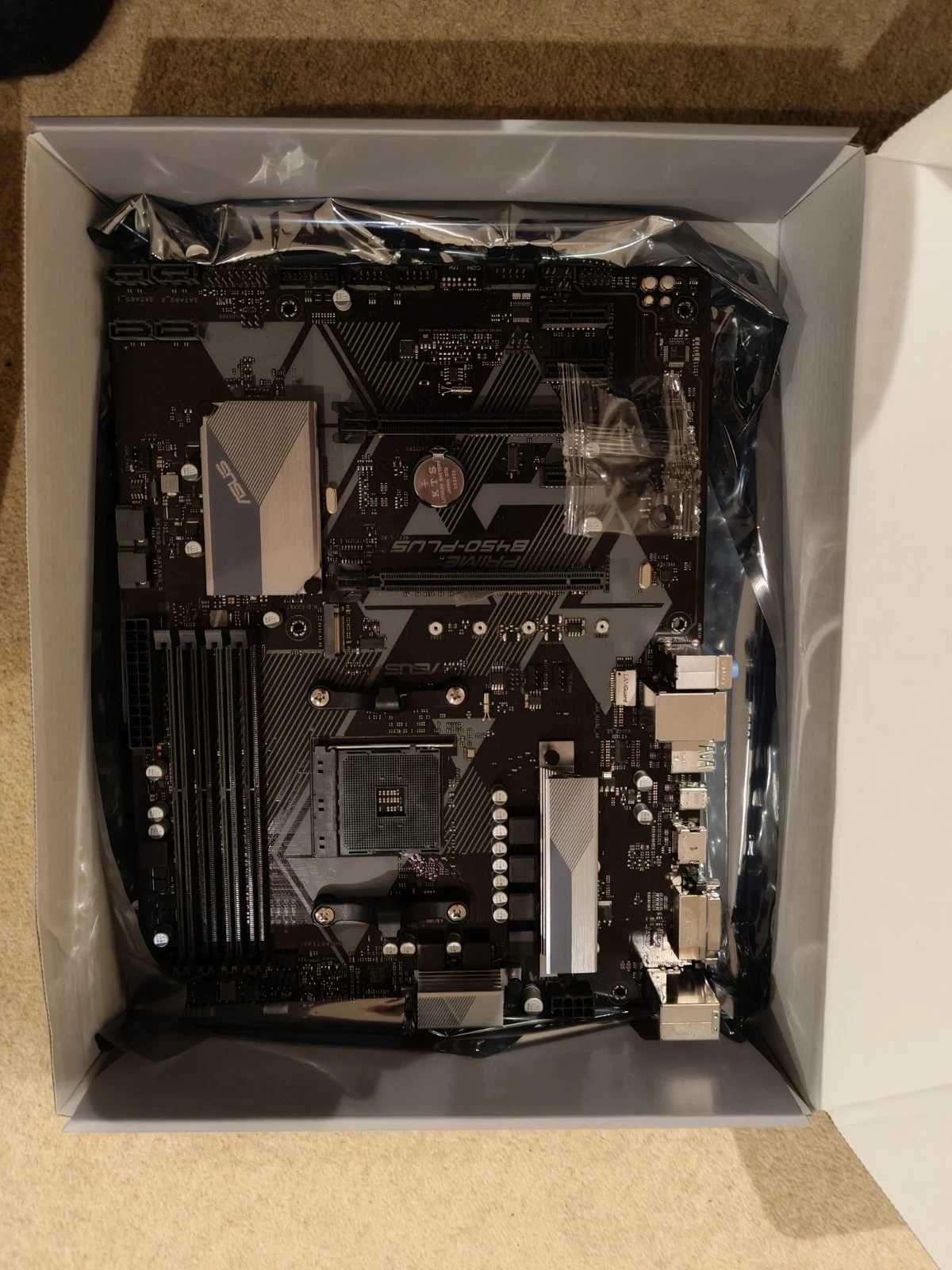 ASUS Prime B450-Plus + AMD Ryzen 5 5500, AM4 , 6 Cores (Up to 4.2GHz)