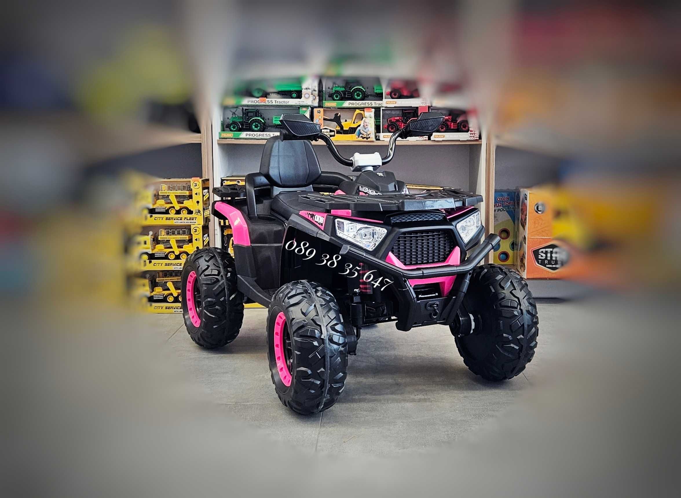 НОВО!Акумулаторно бъги Cool с МЕКИ ГУМИ,12V батерия,4x4,кожена седалка