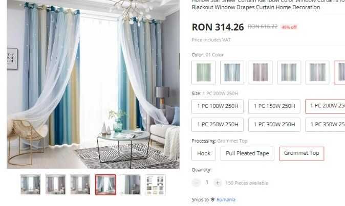 5 Perdele cu draperii-Italia.