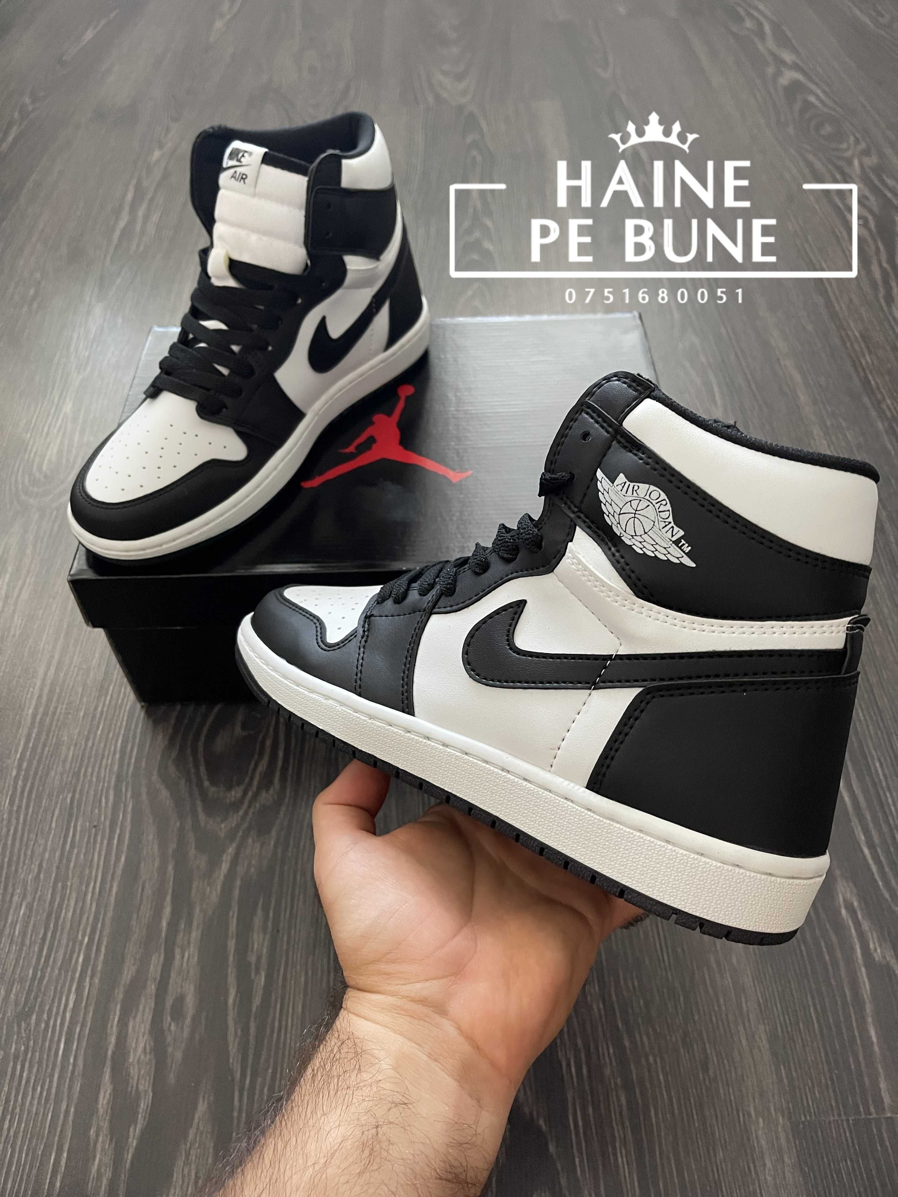 Adidasi NIKE Air JORDAN 1 Panda Baieti l Produs NOU Premium la Cutie