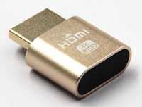 HDMI Dummy Virtual Display 4K Emulator Adaptor Mining Monitor Gold NOU
