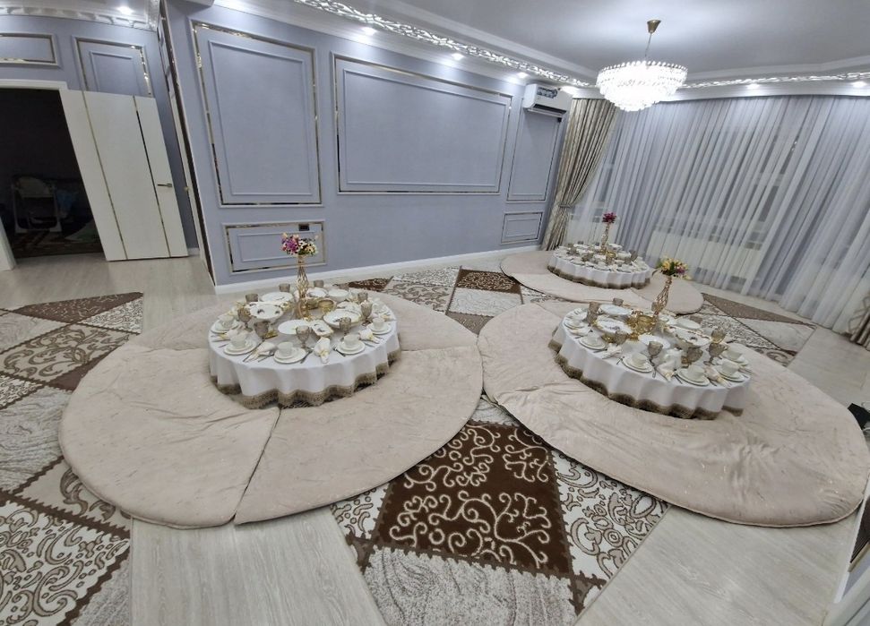 Аренда  Жер Стол Круглый Стол .Дөңгелек Стол Көрпесімен  Жер Стол