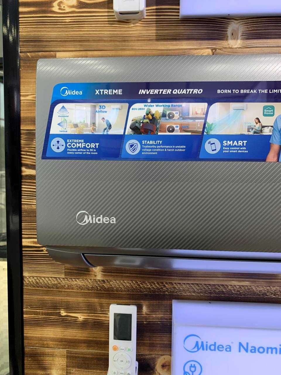 Кондиционер Midea Naomi [7,9,12,18,24] Inverter + САМЫЕ НИЗКИЕ ЦЕНЫ!!!