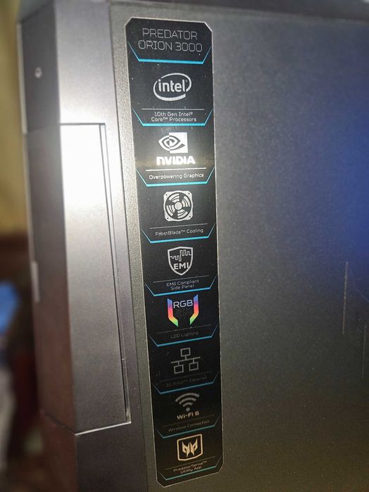 ОТЛИЧЕН Геймърски компютър + ПОДАРЪК! Acer Predator i7-10700 /RTX 2060