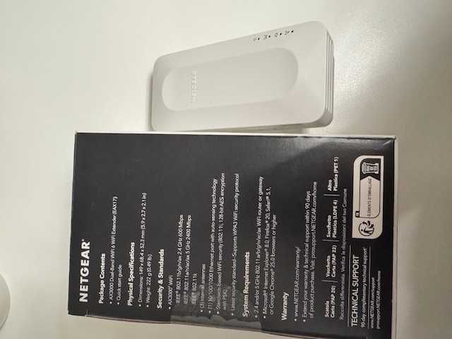 NETGEAR WiFi6 Mesh Repeater (EAX17)