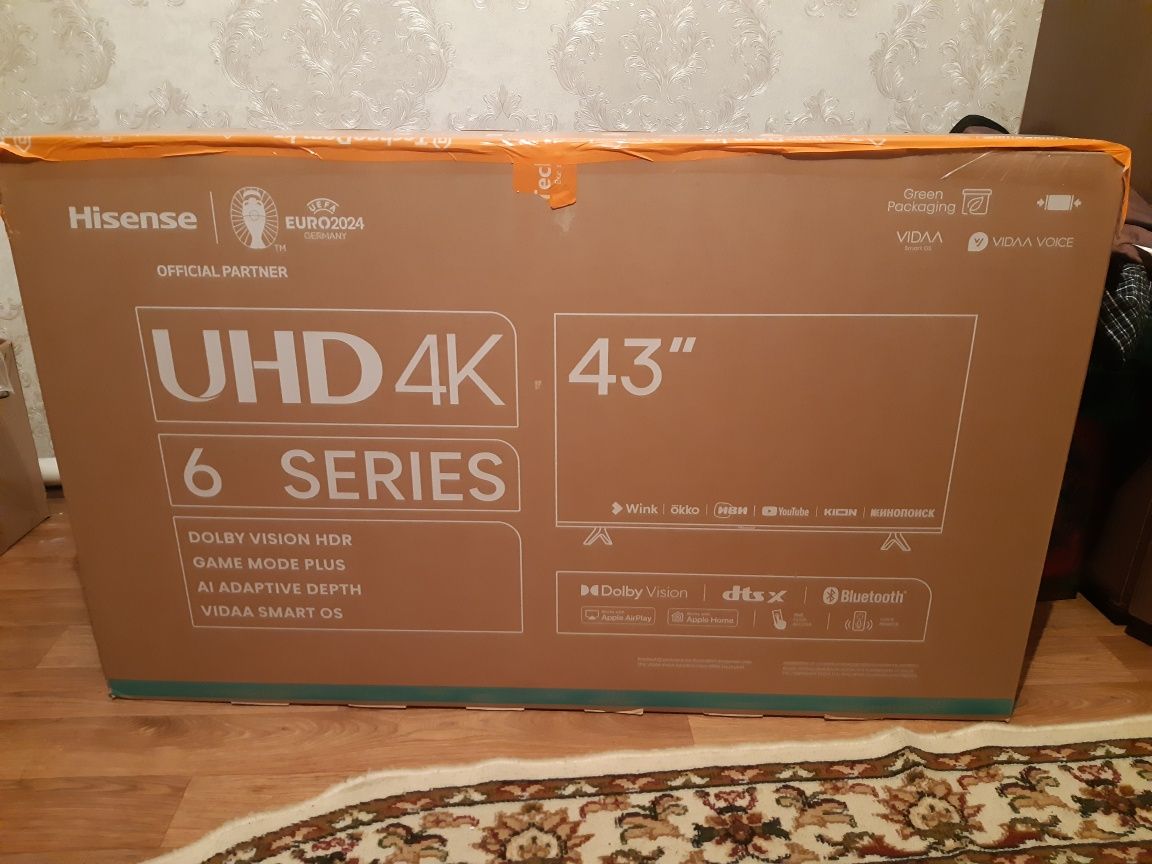 Продам новый Smart телевизор Hisense43A6K