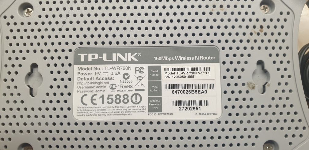 Няколко Рутера  Tp-link TL- WR720N