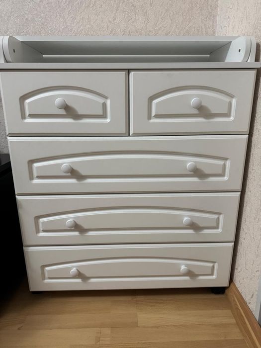 Детский пеленальный комод , 80x45x105 см, белый