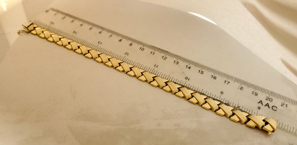 Brățară din aur galben 14K model elegant – dimensiune 20,5 cm, gramaj