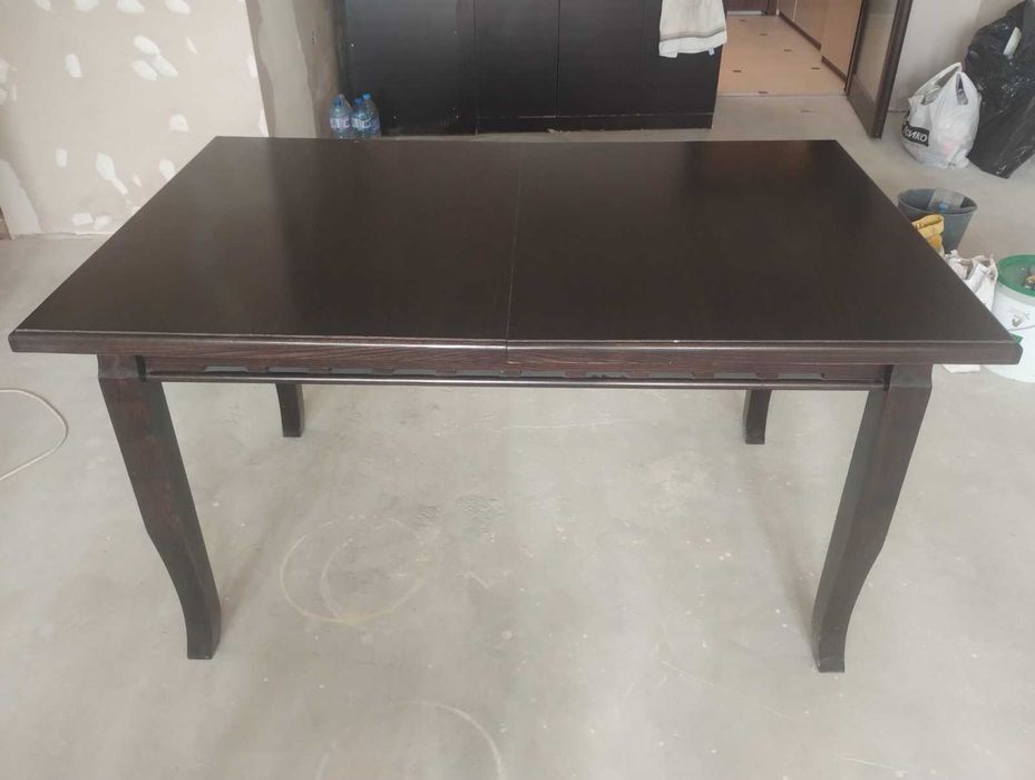 Трапезна маса 140/80 масив-разтегателна