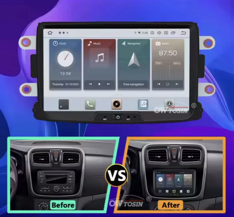 Navigatie android compatibila Renault Captur, si gama Dacia