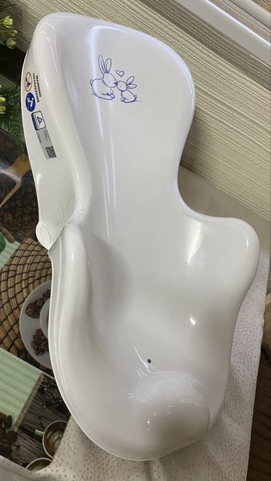 Подложка за вана бял