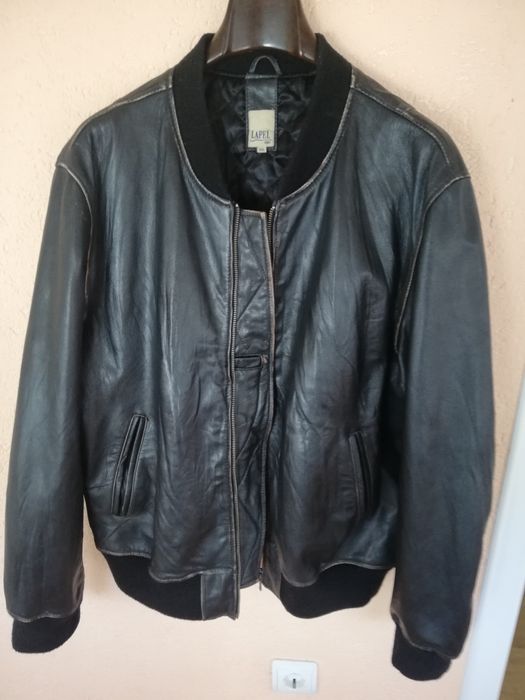 Geaca piele bărbati Lapel xl
