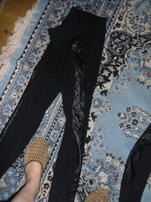 pantaloni dama cu piele naturala