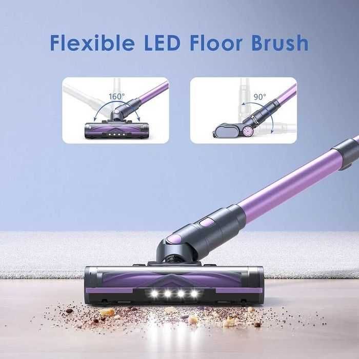 Aspirator fara fir cu baterie Lubluelu VC2209 cu ecran tactil