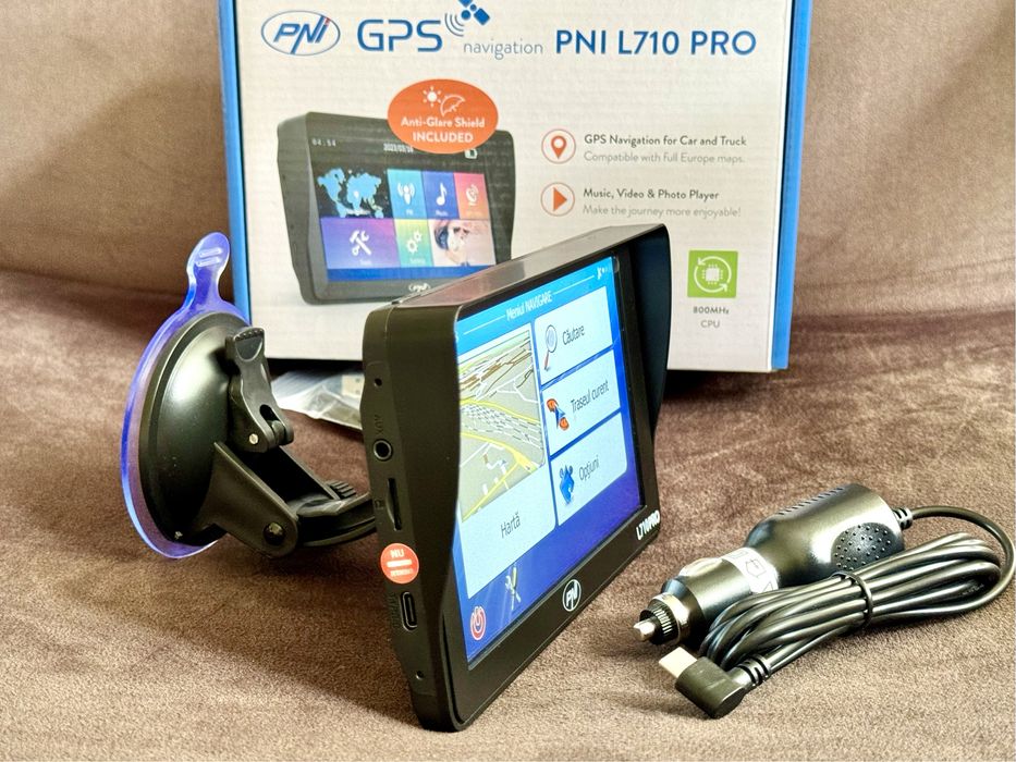 Navigatie GPS camion PNI L710 Pro USB-C ecran 7” cu harta Full EU 2025