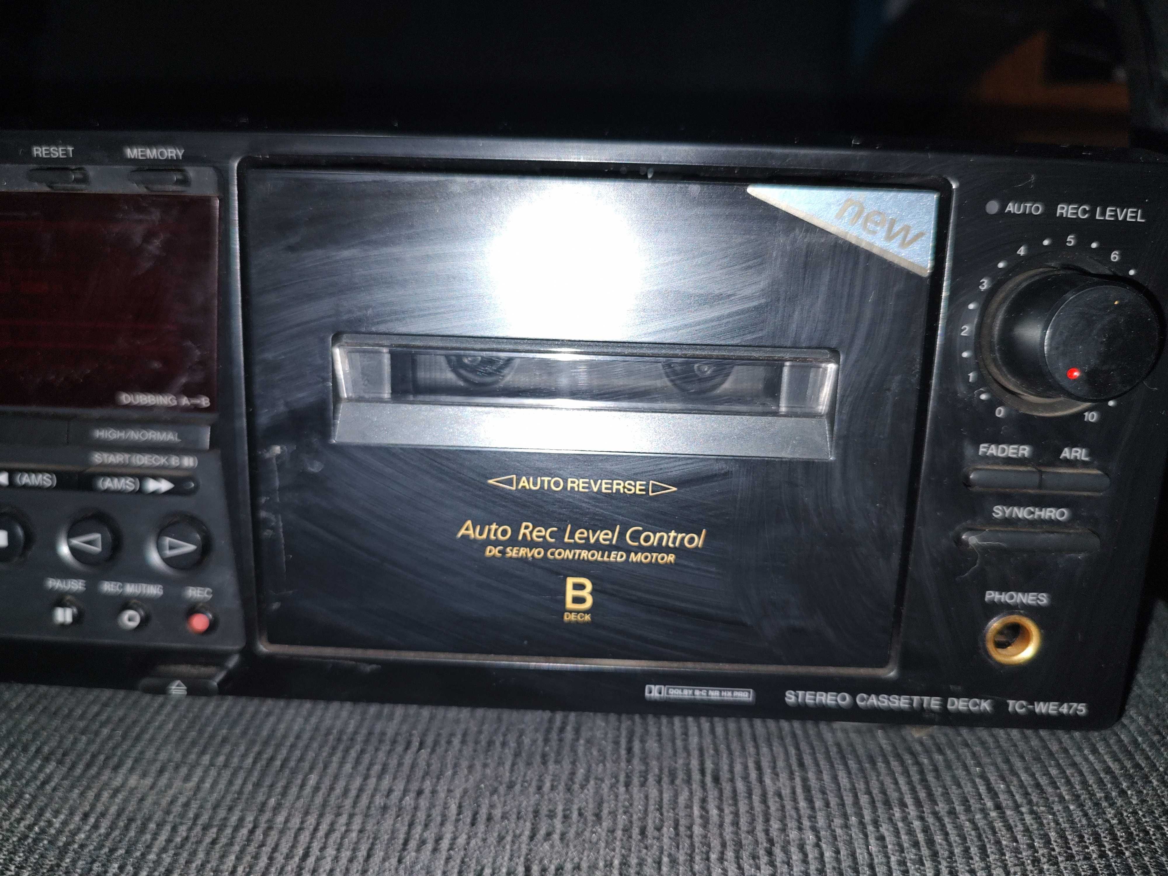 Casetofon Deck Audio Stereo Vintage Sony TC WE475 Double Cassette