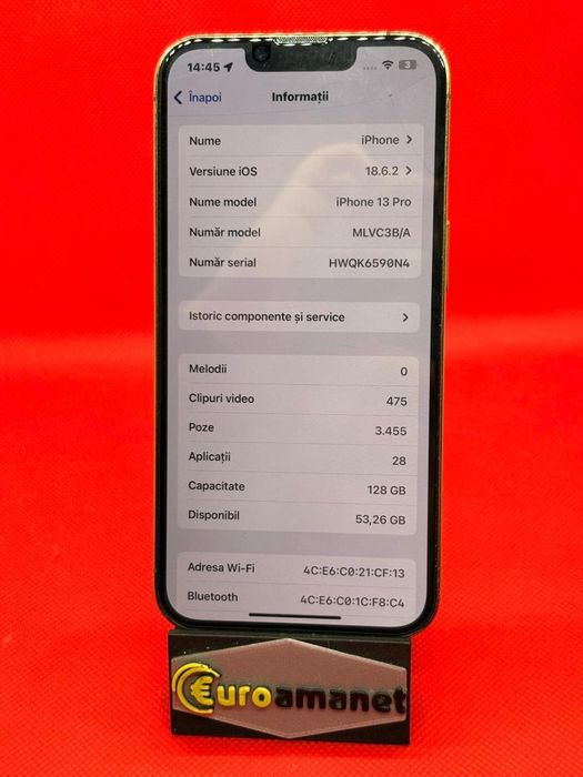 Telefon mobil Apple iPhone 13 Pro, 128GB, 5G -A-