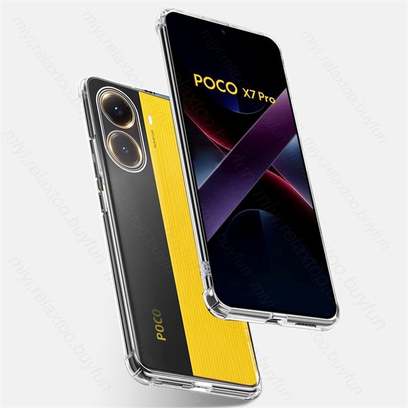 Xiaomi Poco X7 Pro X7 F7 / Удароустойчив TPU силиконов кейс гръб