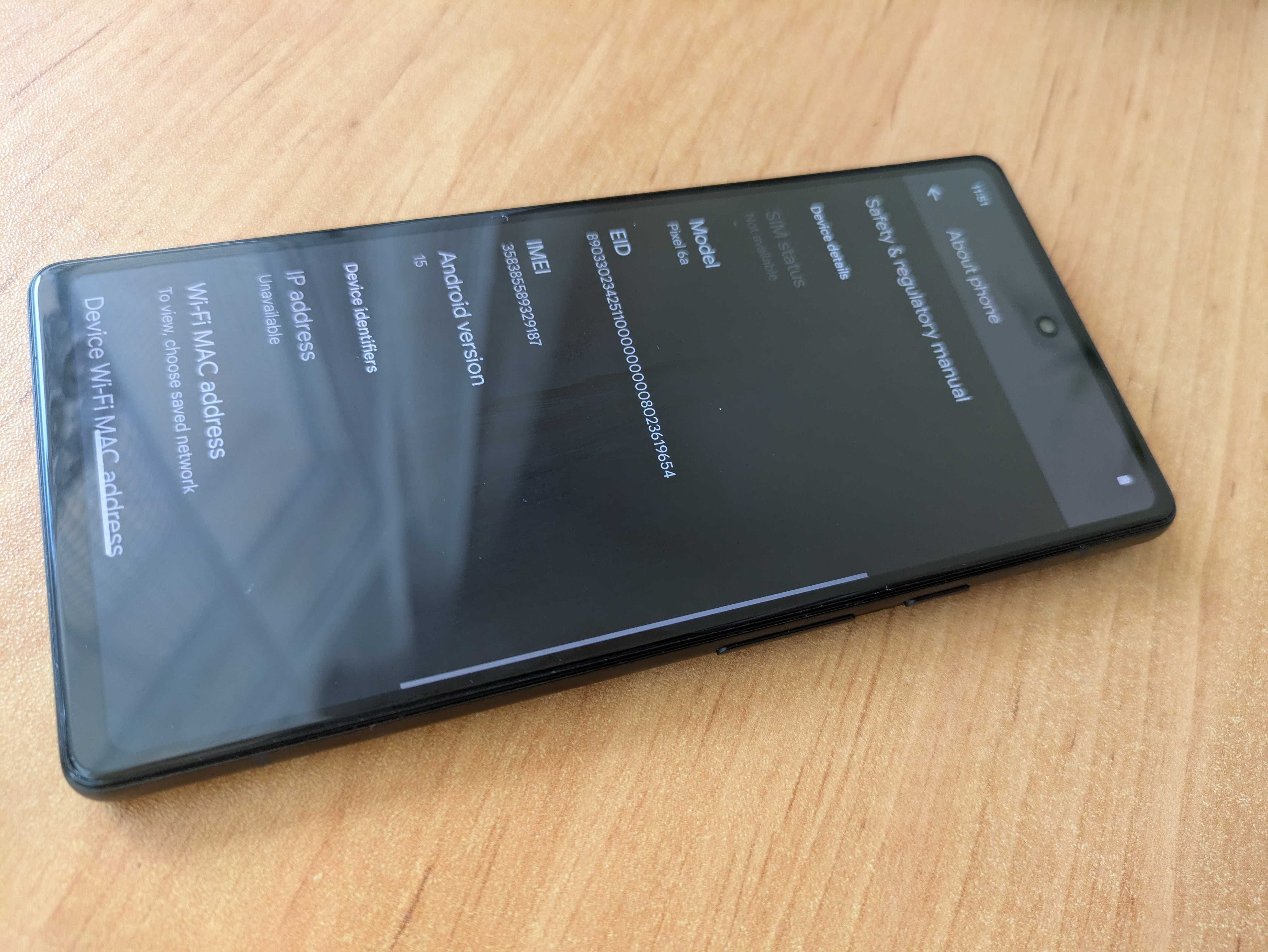 Google Pixel 6A 5G 128GB Charcoal