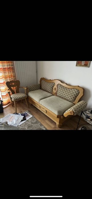 Set complet mobilă lemn masiv