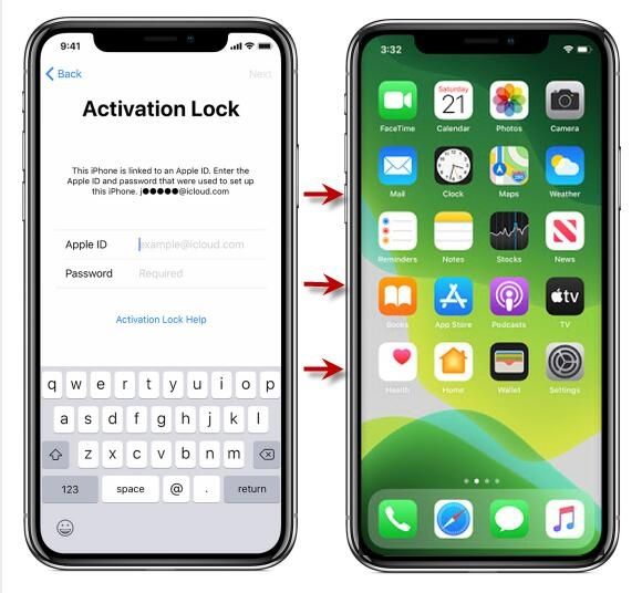 IPhone iCloud Bypass Unlock, Password reset iPhone 5s to iPhone X