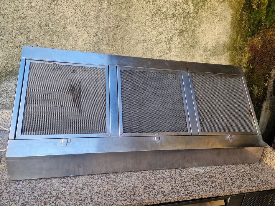 Hota inox gros cu filtre inox, fast food sau restaurant