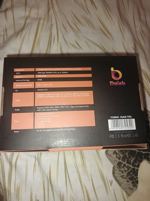 Приставка для телевизора Duinb Tx9s