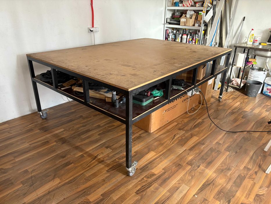 Работна маса на колела голяма - 240x170x90