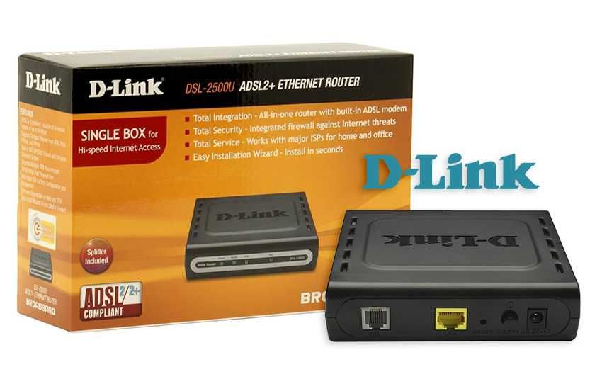 D-Link DSL-2500U ADSL2+ Ethernet маршрутизатор