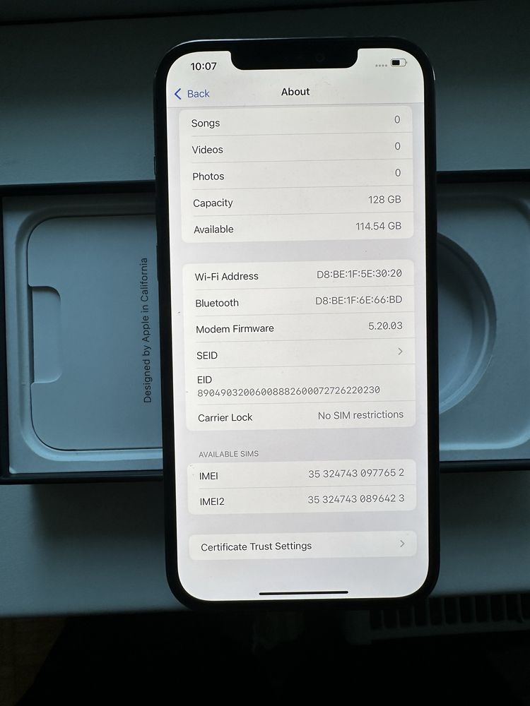 Vand IPhone 12 Pro Max 128GB Graphite