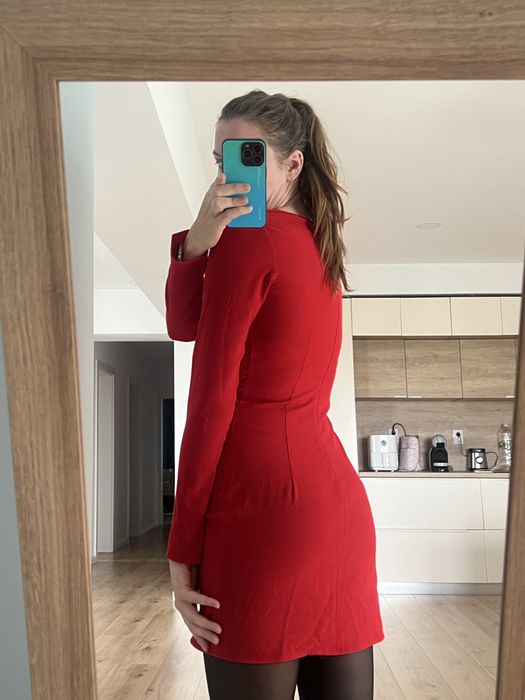 Rochie mini H&M roșie, mărimea S