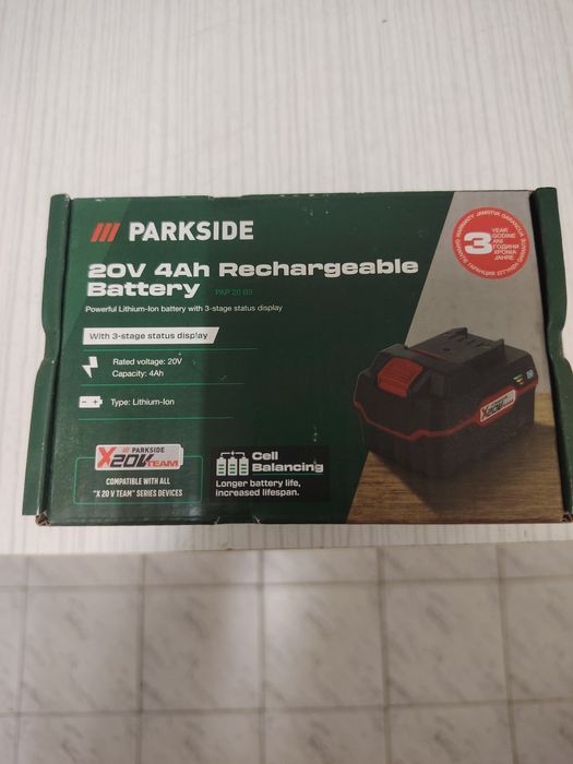 Акумолаторен винтоветрт PARKSIDE+ двойно зарядно и една батерия