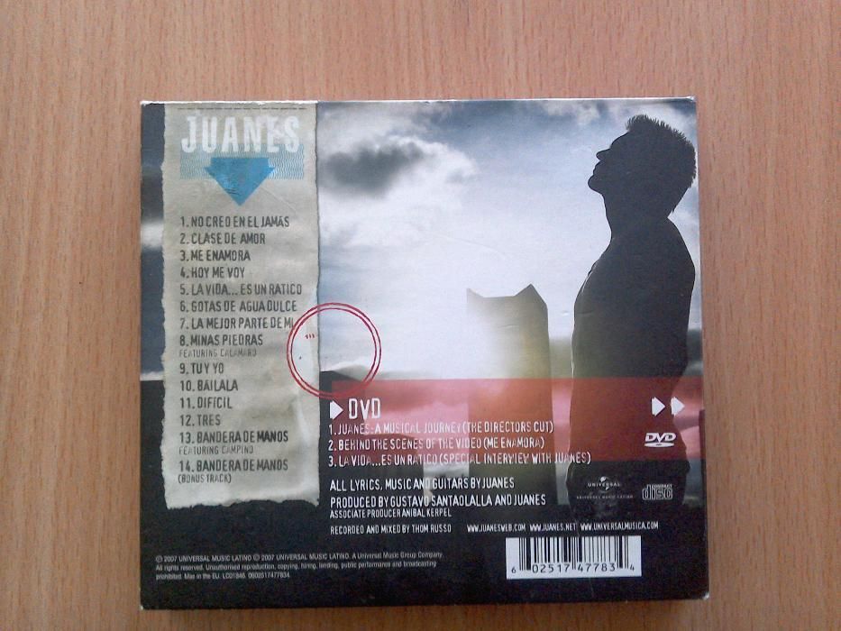 CD Juanes (CD + DVD) - pachet original, NOU SIGILAT