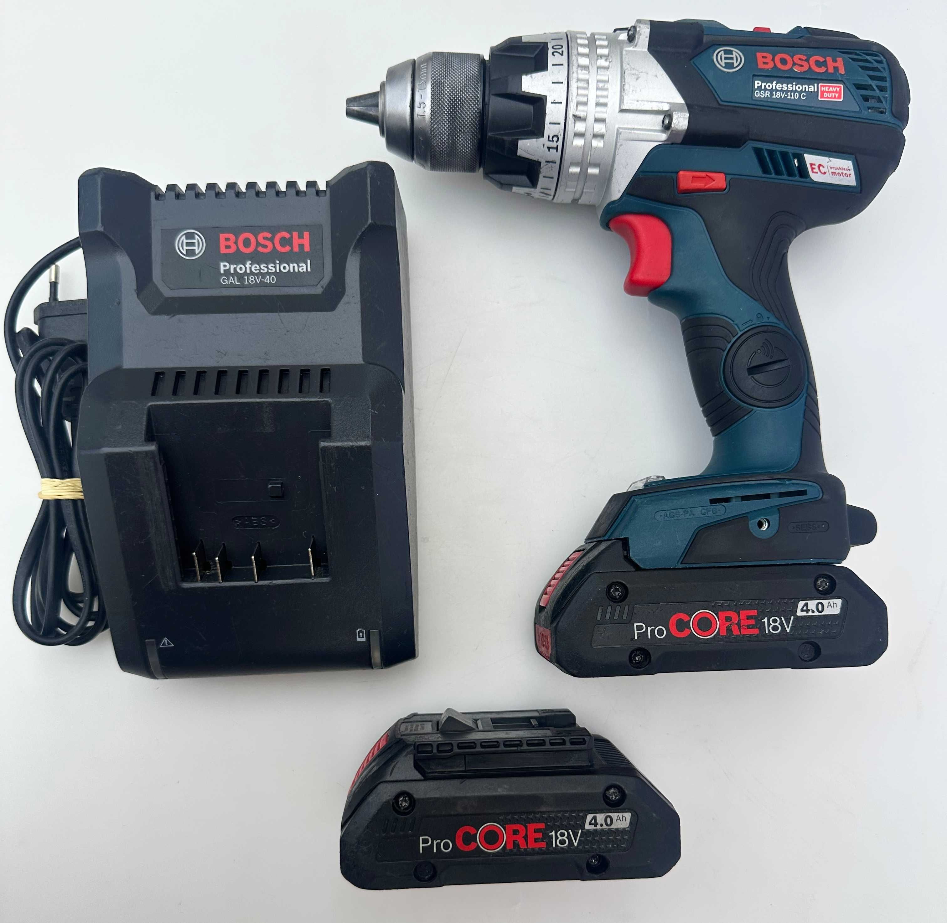 BOSCH GSR 18V-110 C - Безчетков мощен винтоверт 18V 110Nm