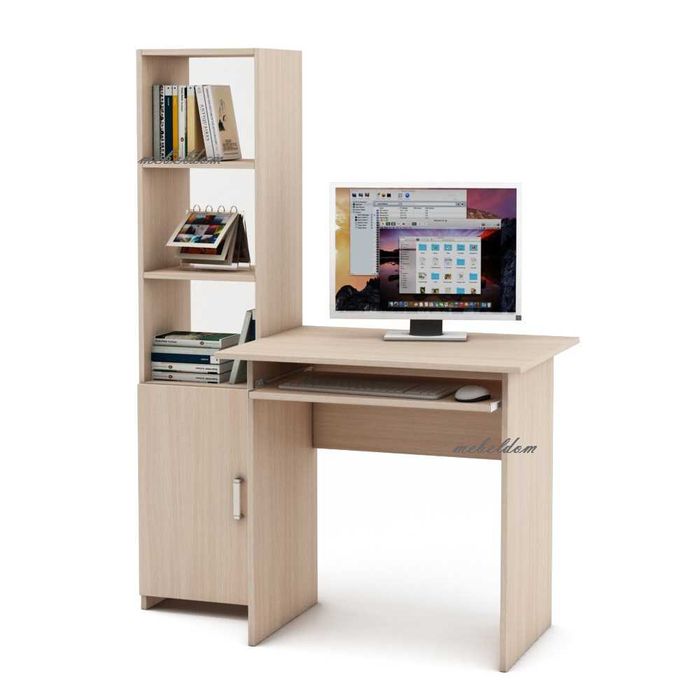 Бюро с клавиатура и етажерка с плавна врата(код-0902)