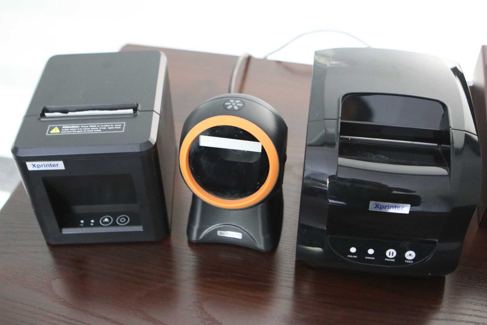 Продам принтер чеков, наклеек и сканер штрих кодов